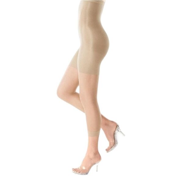 Spanx High-Falutin' High Waisted Footless Pantyhose Shapewear (G, Nude1) - Picture 1 of 6